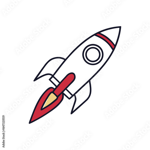 Rocket icons Efficiency - thin line vector icon set. Pixel perfect. Editable stroke. The set contains icons: Efficiency, Growth, Target, Test Results, Urgency, Stopwatch, Speedometer.