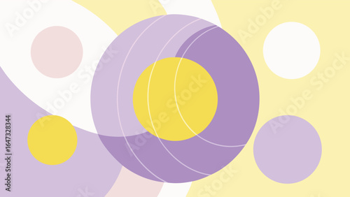 Colorful Easter egg background with flowers and round decorative patterns