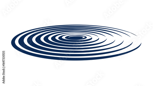 Circular ripples spreading outward, a graphic representation of expanding influence.
