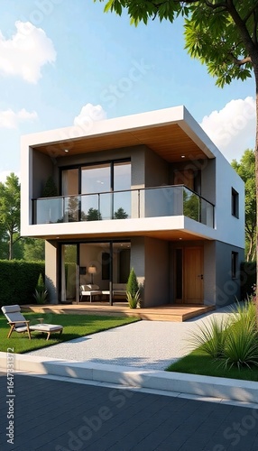 modern house on the beach