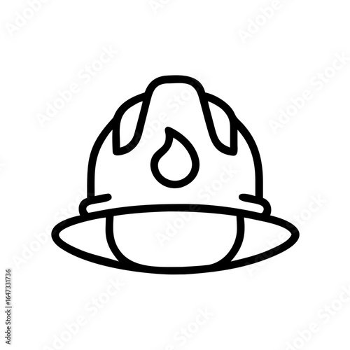 Stylized helmet with flames, conveying themes of protection, bravery, and potential danger.