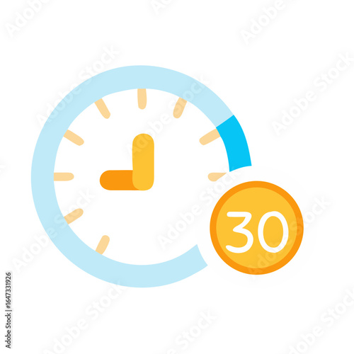 Circular timer icon displays a countdown, emphasizing urgency and the passage of time.