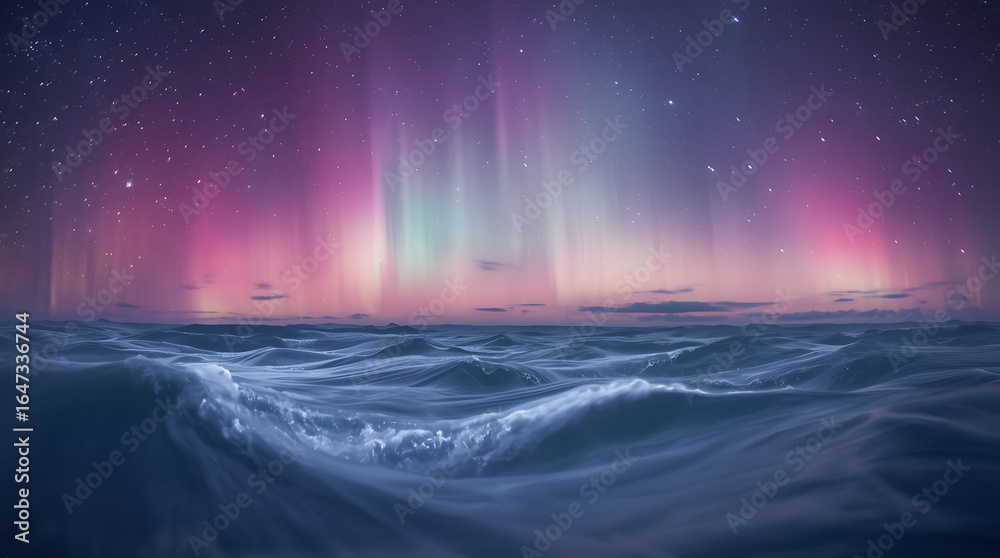 Fototapeta premium night sky and water