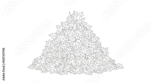 pile of grayscale maple leaves perfect for autumn designs fall leaf compositions or naturethemed projects needing a simple elegant graphic