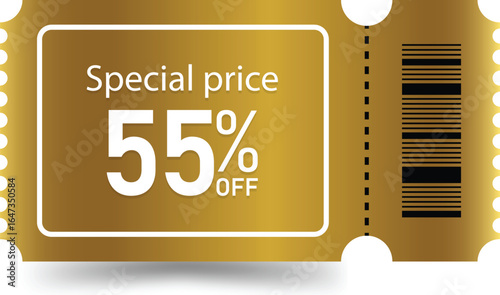 Golden Special Price Ticket – 55% Off Discount