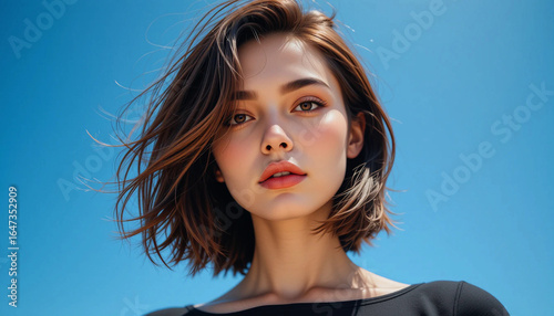 Beautiful brunette woman