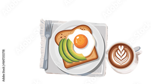 A delicious breakfast is served.