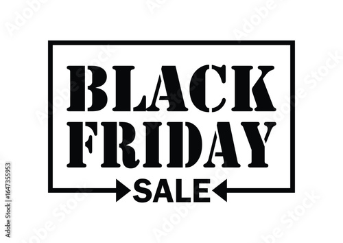 Black Friday Sale Banner – Bold Typography for Mega Discount Promotions