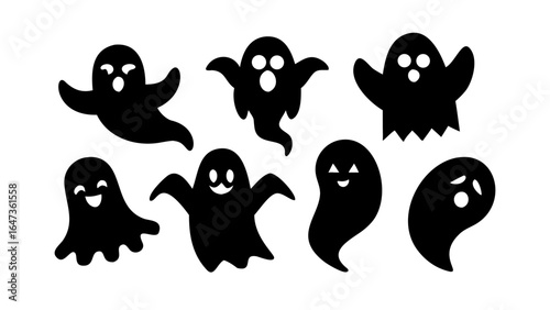 Cute Spooky Ghosts halloween spectral