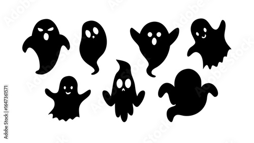 Cute Spooky Ghosts halloween spirit