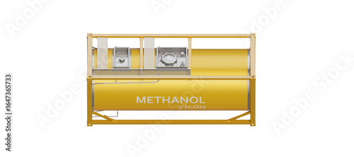 Bild auf Leinwand Industrial Methanol liquid tank container equipped with safety valves, cathodic protection