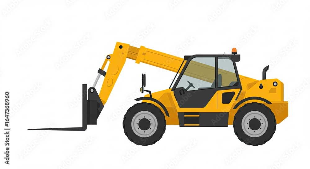 Fototapeta premium yellow dump truck