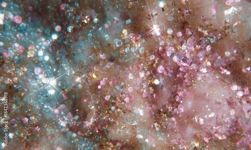 MACROFOTOGRAFIA DI GLITTER: SFUMATURE PASTELLO