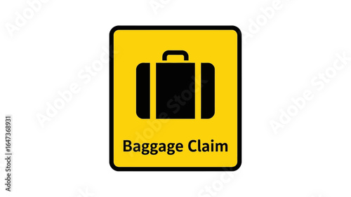 Baggage Claim Sign Navigate the Airport with Ease - Find Your Luggage and Travel Simplified