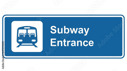 Subway Entrance Sign Guiding Travelers with Clear and Concise Information for Urban Navigation