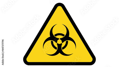 Biohazard Warning Sign A Symbol of Biological Hazards and Danger for Health and Safety