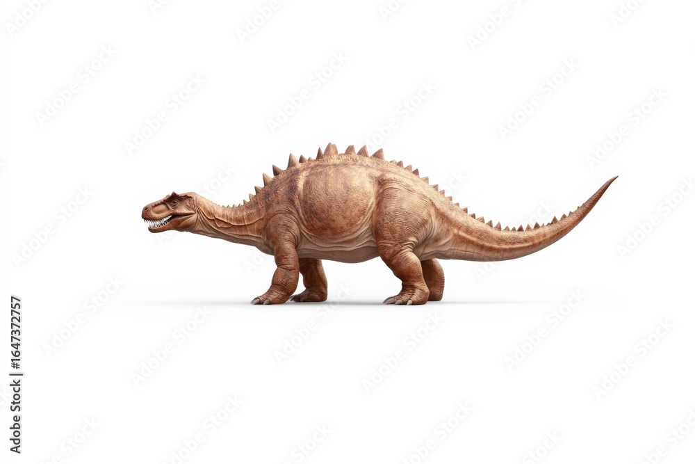 Obraz premium Realistic dinosaur art featuring kentr model perfect for educational and scientific visuals