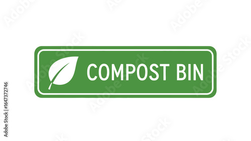 Compost Bin Sign A Green Initiative for Eco-Friendly Waste Management and Sustainable Living