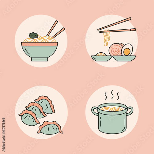 Asian Food Icons