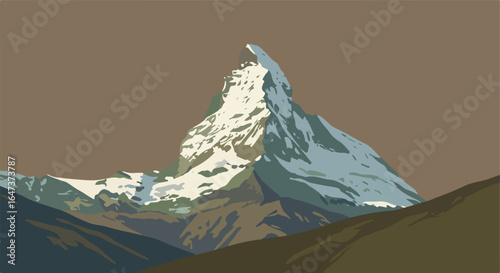 Mountain peak view