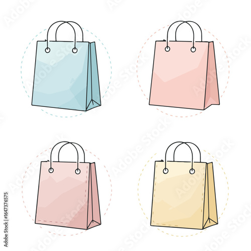 Colorful shopping bags
