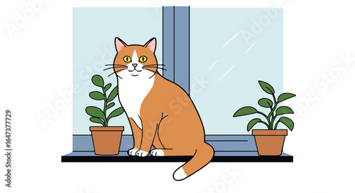 Cat by window