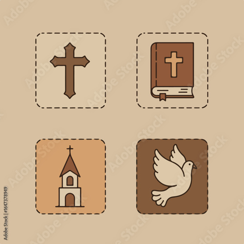 Icon set depicts faith