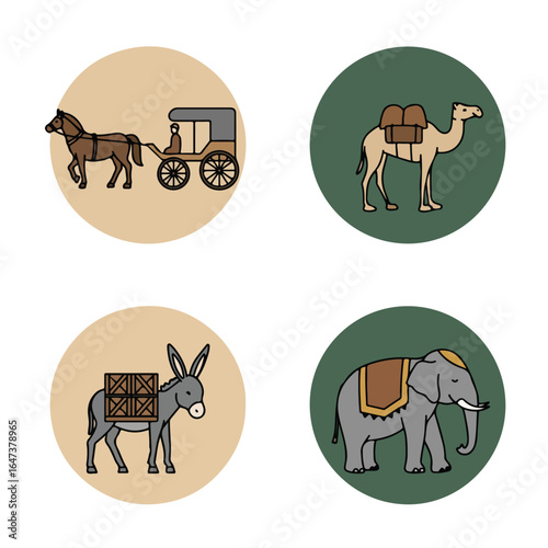 Animal transport modes