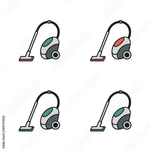 Four vacuum cleaners