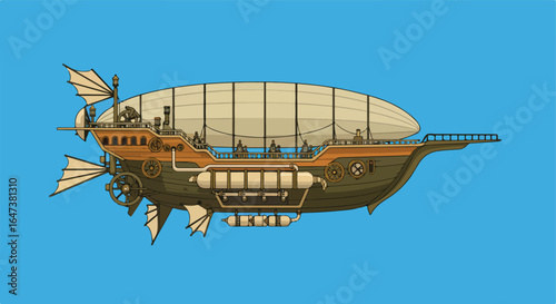Steampunk dirigible