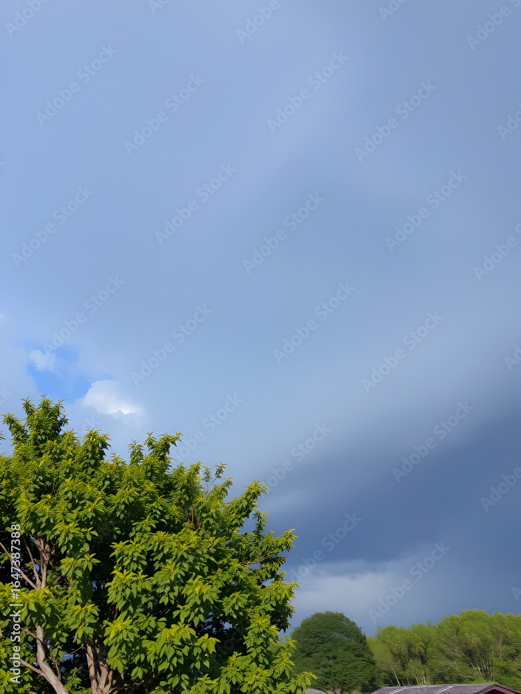 Obraz premium dark cloud symbol of pollution and unbreathable air