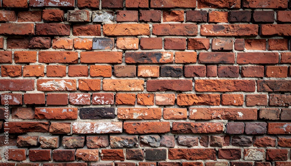 Obraz premium Old Red Brick Wall Texture. (1)