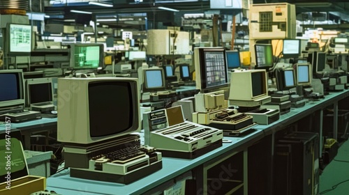 Retro Computer Lab: A Nostalgic Array of Vintage Technology and CRT Monitors