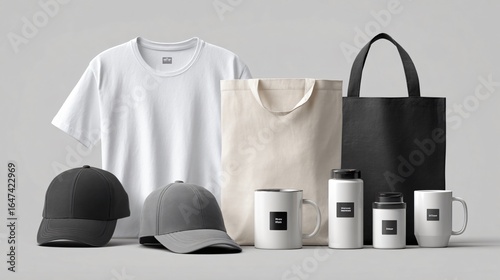 Clean Modern Promotional Merchandise Mockup for Marketing Campaigns