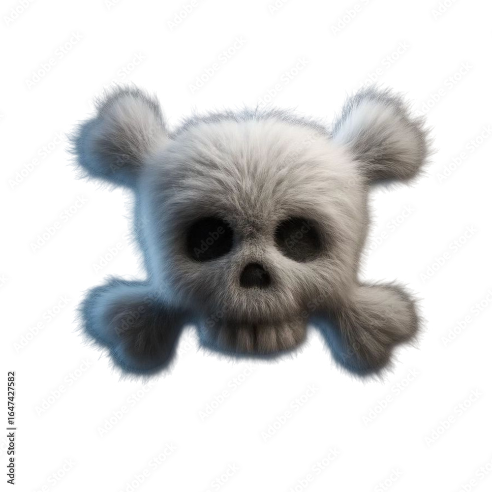 Fototapeta premium Cartoon Skull and Bones Mascot