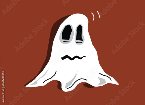 Halloween cute ghost  cartoon design.eps