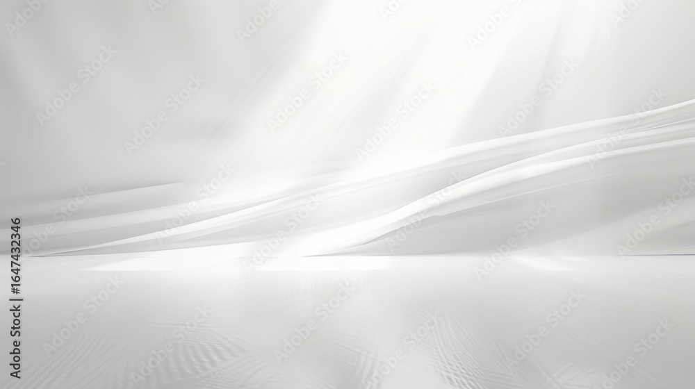 Fototapeta premium abstract white curve minimalist background