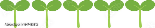 Green seedlings growing new life growth concept
