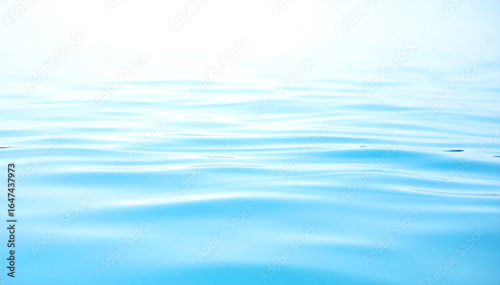 Fototapeta premium Calm Water Ripple Background in Soft Blue Tones
