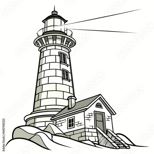 lighthouse vector illustration 