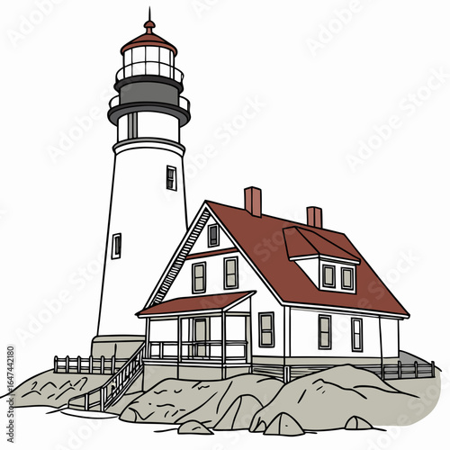 lighthouse vector illustration 