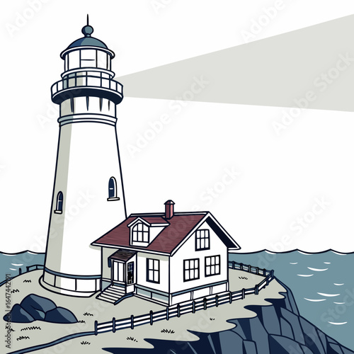 lighthouse vector illustration 