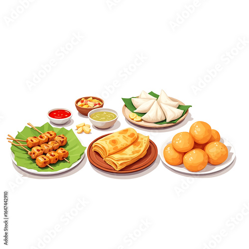 Delicious assortment of savory snacks and sweet treats ready for festive celebrations