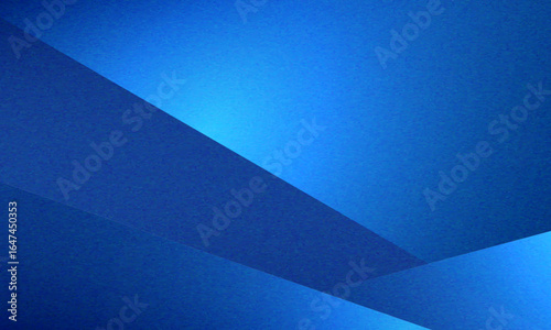 Black dark navy blue silver abstract pattern background. Geometric shape. Line triangle angle fold polygon diamond 3D. Color gradient ombre. Rough grain noise. Light shadow. Matte shimmer. Minimum.
