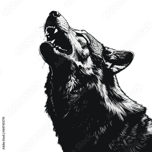 wolf head silhouette