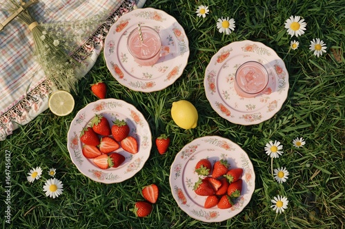 Garden Picnic Flatlay