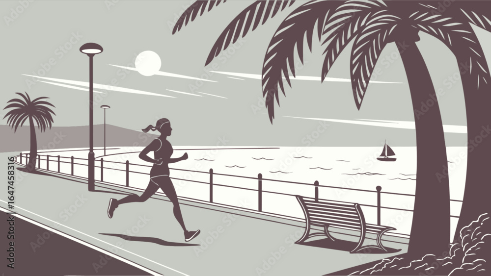 Obraz premium Beach run
