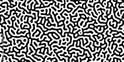 Seamless vector illustration of vintage leopard skin pattern design for fabric decoration. blots. hexagonal swirl pattern. zigzag, Monochrome, waving, Turing, labyrinth. algorithm, psychedelic, batik.