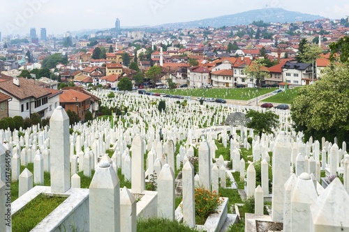 Martyrs Cemetery Kovaci, Sarajevo, Bosnia and Herzegovina