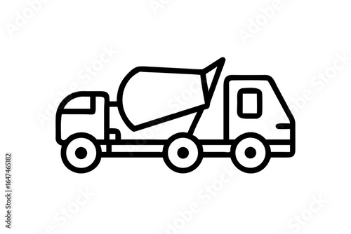 Flat style vector silhouette of a construction crane on a white background building industry